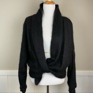 Vintage Ann Arundell Mohair Handmade Couture Knitwear Sweater Cardigan
